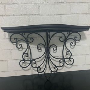 Hobby Lobby Wall Art - Wrought iron black metal hanging decorative shelf Hobby Lobby Wall Art - Wrought iron black metal hanging decorative shelf